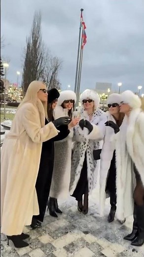 MAYBE WINTER IS OVER BUT RUSSIAN GIRLS STILL WEAR FURS