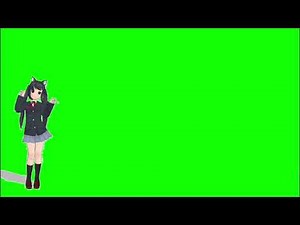 ✔️GREEN SCREEN EFFECTS: anime girl dancing