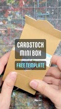 Make a DIY Cardstock Mini Box | FREE Template Download