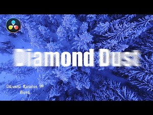 Drip & Highlight でシンプルダイアモンドダスト風テキストアニメーションの作り方 / DaVinci Resolve ダビンチリゾルブ 17