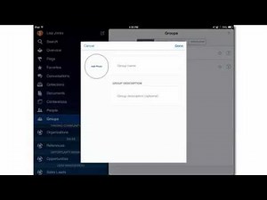 Working with Oracle Social Network Groups from your iPad