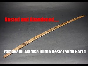 WW2 Katana Restoration (Gunto Sword) Military Katana- Yamakami Akihisa