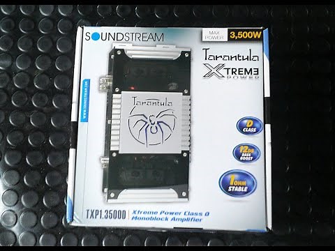 Soundstream Tarantula Xtreme TXP1.3500D amplifier unboxing review