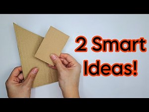Simple but Brilliant: 2 DIY Ideas with Scrap Cardboard 📦👀