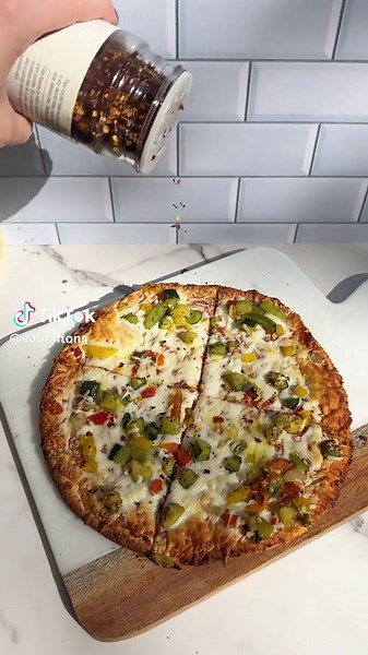 Upgrade Your Pizza Night with Milton's Roasted Vegetable Cauliflower Crust Pizza!