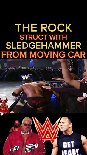 RIKISHI hit THE ROCK with sledgehammer from a moving car _________________________ #wwe #wweraw #wwesmackdown #ruthlessaggression #attitudeera #wrestling #wrasslin #90swrestling #2000swrestling #wrestlingtiktok #aew #wwewrestling #wwethrowback #wwf #wwfwrestling#aewrampage #therock #therockfans #dwaynejohnson #dwaynetherockjohnson #dwaynetherockjohnson #rikishi #tripleh #hhh #rikishiwwe #jimross