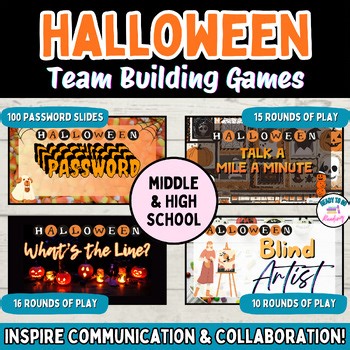Halloween Team Building Games | No Prep Fun for Middle & High School (6-12)