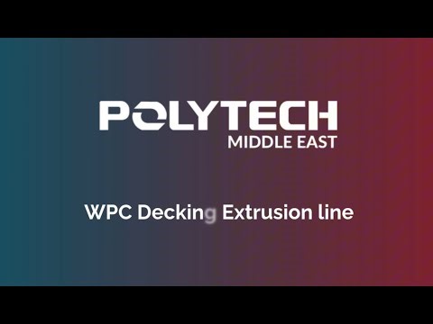 WPC Decking Profile Extrusion Line – High-Efficiency Outdoor Decking