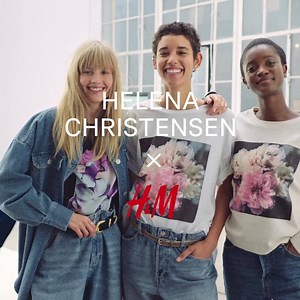 Introducing our capsule collection with iconic super model and photographer Helena Christensen! Find the unique range of sweaters, hoodies and t-shirts in stores. #HelenaChristensenxHM | H&M