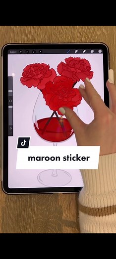 anti-hero’s next and I’m excited because it’s one of my favorites 🥰 stickers are 🔗 in my bio :) #taylorswift #maroon #midnights #stickers #procreate #ipadart #digitalart #stickerdesign