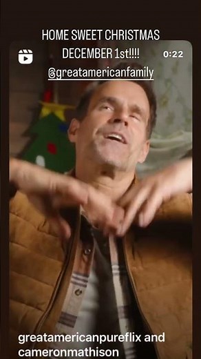 Cameron Mathison in Home Sweet Christmas Behind the Scenes