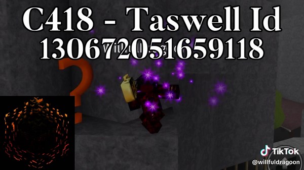 Roblox Audio/Music ID: Taswell ID: 130672051659118 #robloxfyp #roblox #robloxaudio #minecraft #robloxmusic