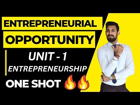 Entrepreneurial Opportunity | Unit 1 | EP | Class 12 | One shot