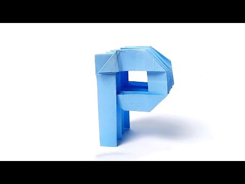 How to Make Easy Paper Letter P step by step | DIY Paper Letter Making | Origami Letter P