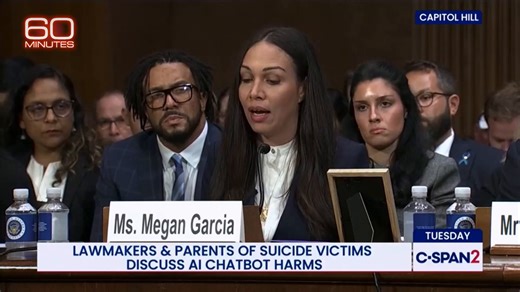 “They designed [AI chatbots] to keep children online at all costs,” Megan Garcia testified to Congress. She says her 14-year-old son, Sewell, was encouraged to kill himself after long conversations with a bot based on a “Game of Thrones” character. If you or someone you know is in emotional distress or a suicidal crisis, contact the 988 Suicide & Crisis Lifeline by calling or texting 988, or chat through the Lifeline online. https://cbsn.ws/4iM8E28 | 60 Minutes