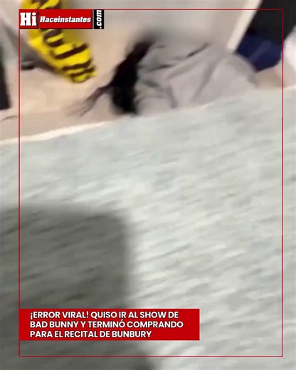 Haceinstantes on Instagram: "¡Error viral! Quiso ir al show de @badbunnypr y terminó comprando para el recital de @bunburyoficial 🤣Una fan quiso sacar entradas para ver a Bad Bunny en Madrid, pero terminó comprando tickets para Enrique Bunbury. El error se volvió viral cuando la joven se dio cuenta y rompió en llanto entre risas: “Ya decía yo ‘qué barato está’. Me gasté 165 pavos”. La confusión habría sido por la similitud en los nombres al momento de la compra. 🎶Mientras tanto, el fenómeno de