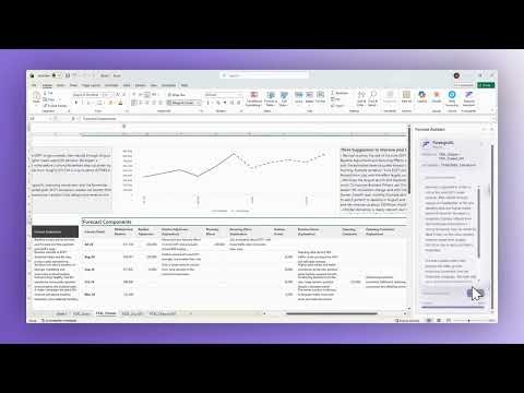 ForesightXL Forecasting with AI in Excel Example with VoiceOver