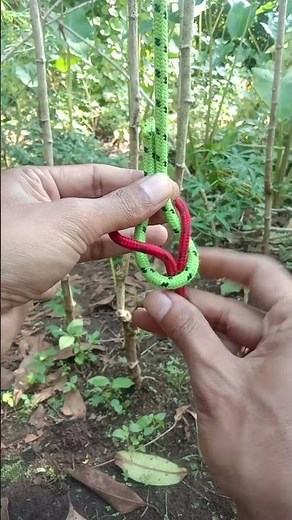 How to tie a square knot ✅