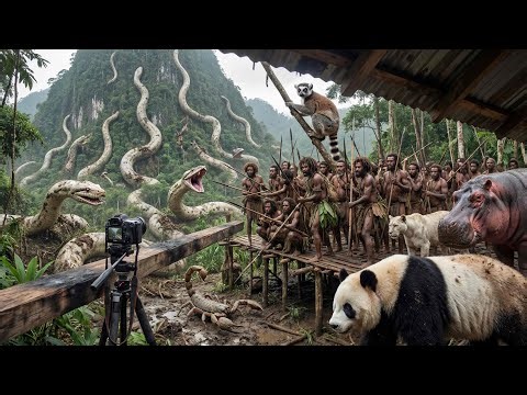 Giant Creatures Attack a Jungle Tribe | Survival Compilation