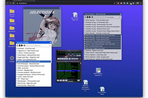 Lo nuevo y lo viejo se dan la mano en Winampify, un cliente online de Spotify con la interfaz de Winamp 2.9