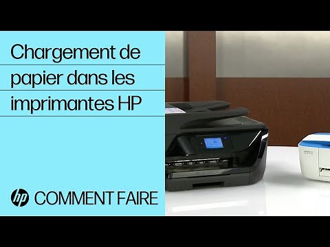 Chargement de papier dans les imprimantes HP