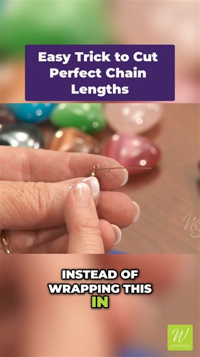 30K views · 455 reactions | Counting every chain link one by one? Not anymore. This simple trick makes it easy to cut matching chain lengths in seconds. ✨ Ready to make your jewelry projects stress-free? Grab our free Jewelry Wire Gauge Chart and know exactly which wire to use for every design: https://bit.ly/Wire-Gauge-Chart | WireJewelry | Facebook