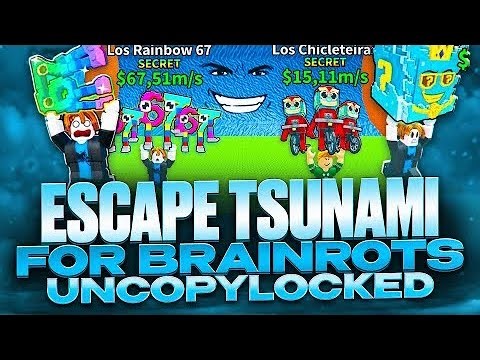 [UNCOPYLOCKED🌊] Escape Tsunami For Brainrots UNCOPYLOCKED | GAME COPIER ROBLOX STUDIO TUTORIAL