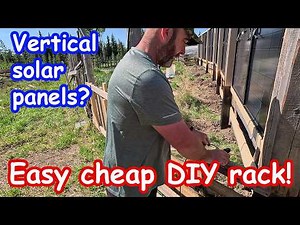 Building a DIY VERTICAL solar panel rack for our SOLAR system kit from ALIBABA