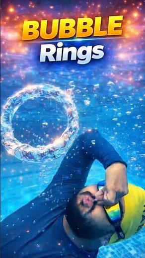 Bubble Ring Underwater 🫧 | Easy Trick to Try in Pool #shorts #swimming #swimtips