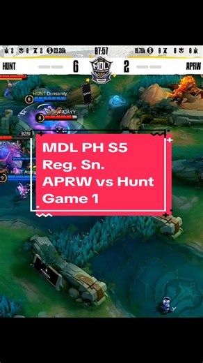 MDL Ph | Season 5 | Regular Season | APRW vs Hunt Game 1 #mdl #mlbb #fyp