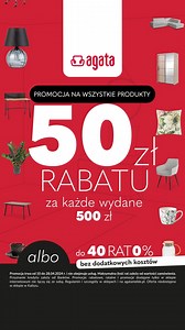 8K views · 1.1K reactions | Promocja na wszystkie produkty – RABAT 50 zł – naliczany od razu - za każde wydane 500 zł albo aż do 40 rat 0% bez dodatkowych kosztów. Kupuj w sklepach i na agatameble.pl✨ | Salony Agata | Facebook