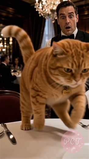 The Most Elegant Cat Customer Ever 🐱✨🍽️
