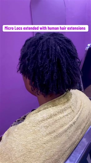Convenient Human Hair Extensions for Micro Locs