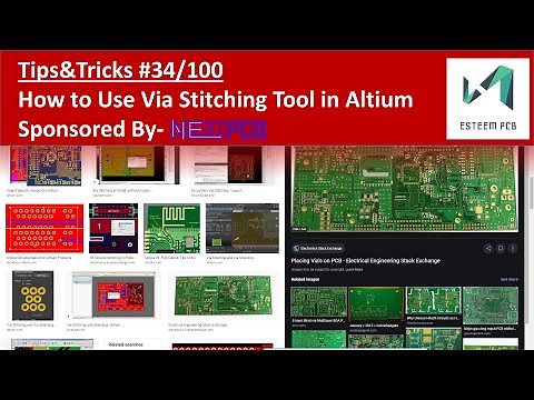 VIA Stitching Tool | Altium Designer Tips #34 | Sponsored by "Nextpcb.com"