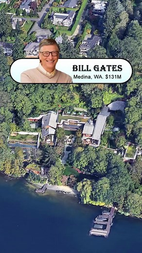 683K views · 4.8K reactions | Bill Gates’ mansion in Washington is worth $131 million #billgates #washington #mansion #celebrityhomes | Real Estate of Stars | Facebook