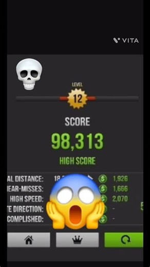Unbelievable 98,313 score by 152 speed #traffic #riding #gaming #trafficrider