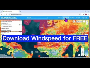 Download Wind Speed Data Of Any Region For Free