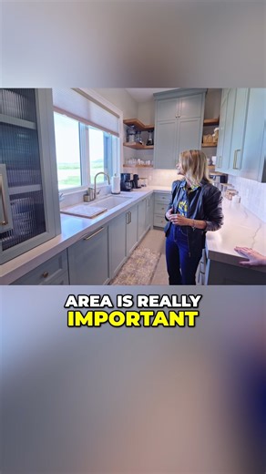 This scullery includes windows that actually open, which is especially important because kitchens and adjacent work areas can be some of the warmest spaces in the home during the summer. Good ventilation helps manage heat while making the room more comfortable to work in. The added view also keeps the space from feeling closed off, even though it’s a hardworking kitchen zone. #BBBuilders #custombuilder #IdahoFallsBuilder #Victor #Driggs #Jackson #SwanValley #customhome #scullery #customscullery 
