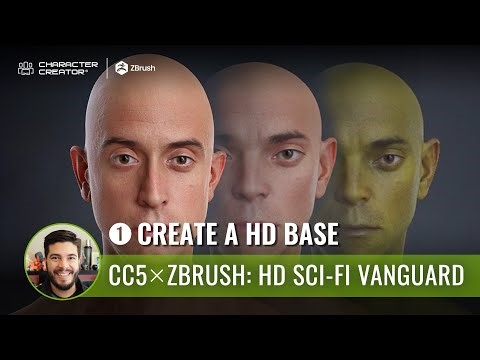 Character Base Creation with ActorMIXER | Create a HD Sci-Fi Vanguard with CC5 & ZBrush (1/7)