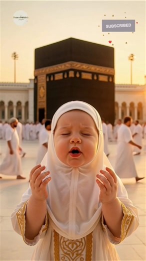 Labbaik Allahumma Labbaik #makkah #kaaba #hajj #trending #muslim #baby #talbiya #islamicbaby #umrah