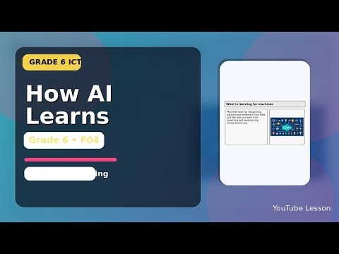 How AI Learns | Grade 6 Computer Science (F04)