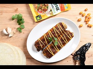 Vegan Enchiladas with Tofu, Black Beans, and Zucchini