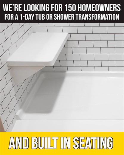 We're looking for 150 HOMEOWNERS in CARROLLTON for a tub or shower transformation done in as little as 1-DAY!  Why Choose Heartland Remodeling? ✅ Increased safety and comfort ✅ Improved overall quality of life ✅ Lifetime warranty and satisfaction guarantee ✅ Save 50% on the installation See if you qualify for local pricing: https://www.mybathhero.com/heartland-bath | Heartland Remodeling | Facebook