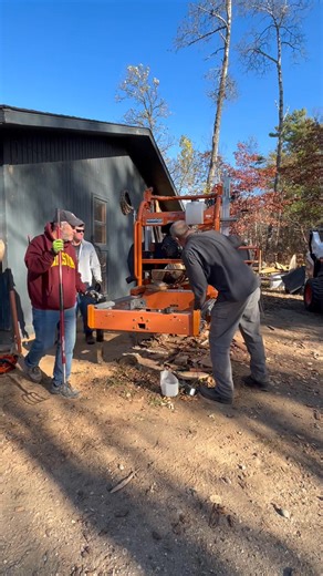 We had a few gentlemen on the weekend, renting some sawmill time for a trailer load of small walnut logs. They reported to me that it was an awful lot of fun and very enjoyable. Plus we had a beautiful day to get the work done. | Rough-Cut WoodWorks | Facebook