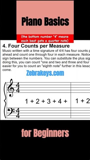 How to read Time Signatures: "4/4" "3/4" "2/4"