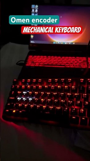 Omen encoder Mechanical Gaming keyboard #hp #mechanicalkeyboard