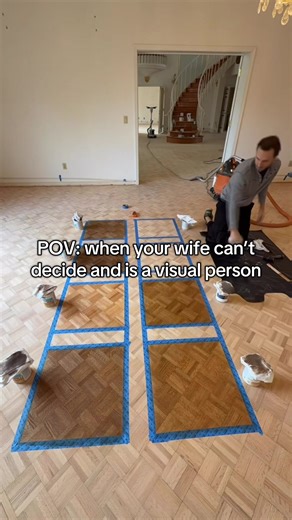 “I’ll know when I see it.” He’s a saint. Don’t worry I actually picked one this time! #handyman #homeimprovement #flooring #husbandwifehumor #diy