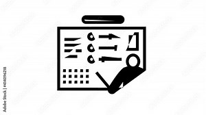 About Me Presentation Icon Animation Positive And Negative Human Traits About Me, Business Career And Diploma, Iq And Knowledge