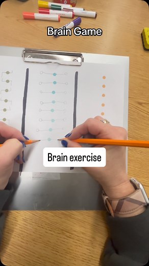 Here is a new brain game to try! This activity will help intimate both sides of the brain to work together can help improve memory, attention, and overall brain function. Let me know if you try! #OccupationalTherapy #Schoolbased it #brainhealth #brainexercises #Greenhouse #Teachers #Homeschool #ActivitiesForKids | The Magic OT Bug