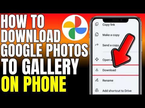 How To Download Google Photos To Gallery On Phone (2026)